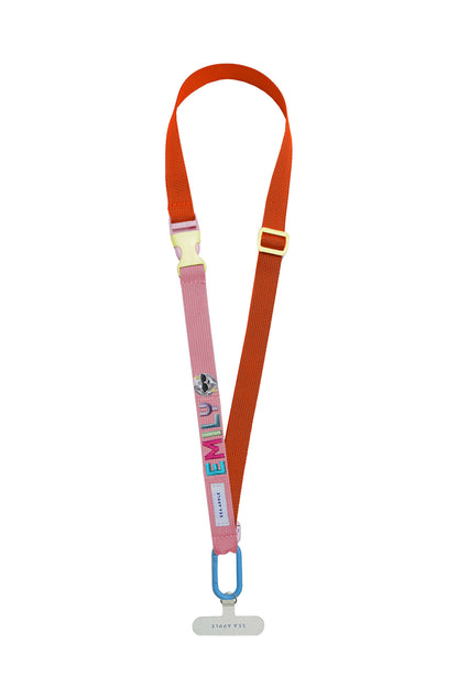 Personalisable Orange Lanyard