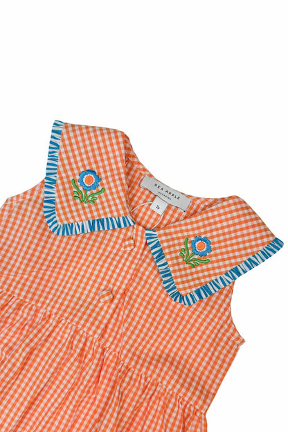 Orange Plaid Harper Dress