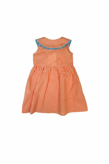 Orange Plaid Harper Dress