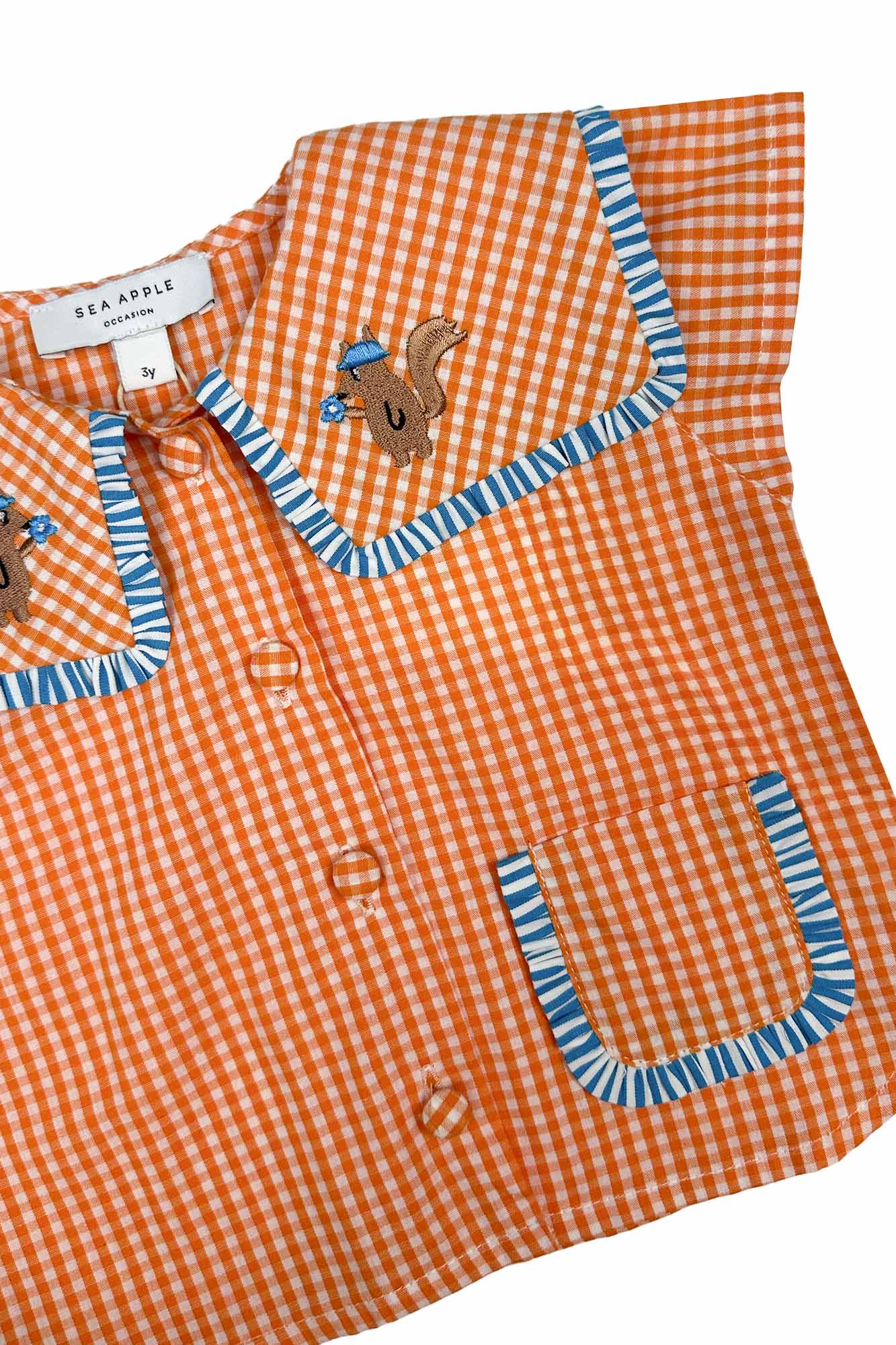 Orange Plaid Phoebe Two Piece Set