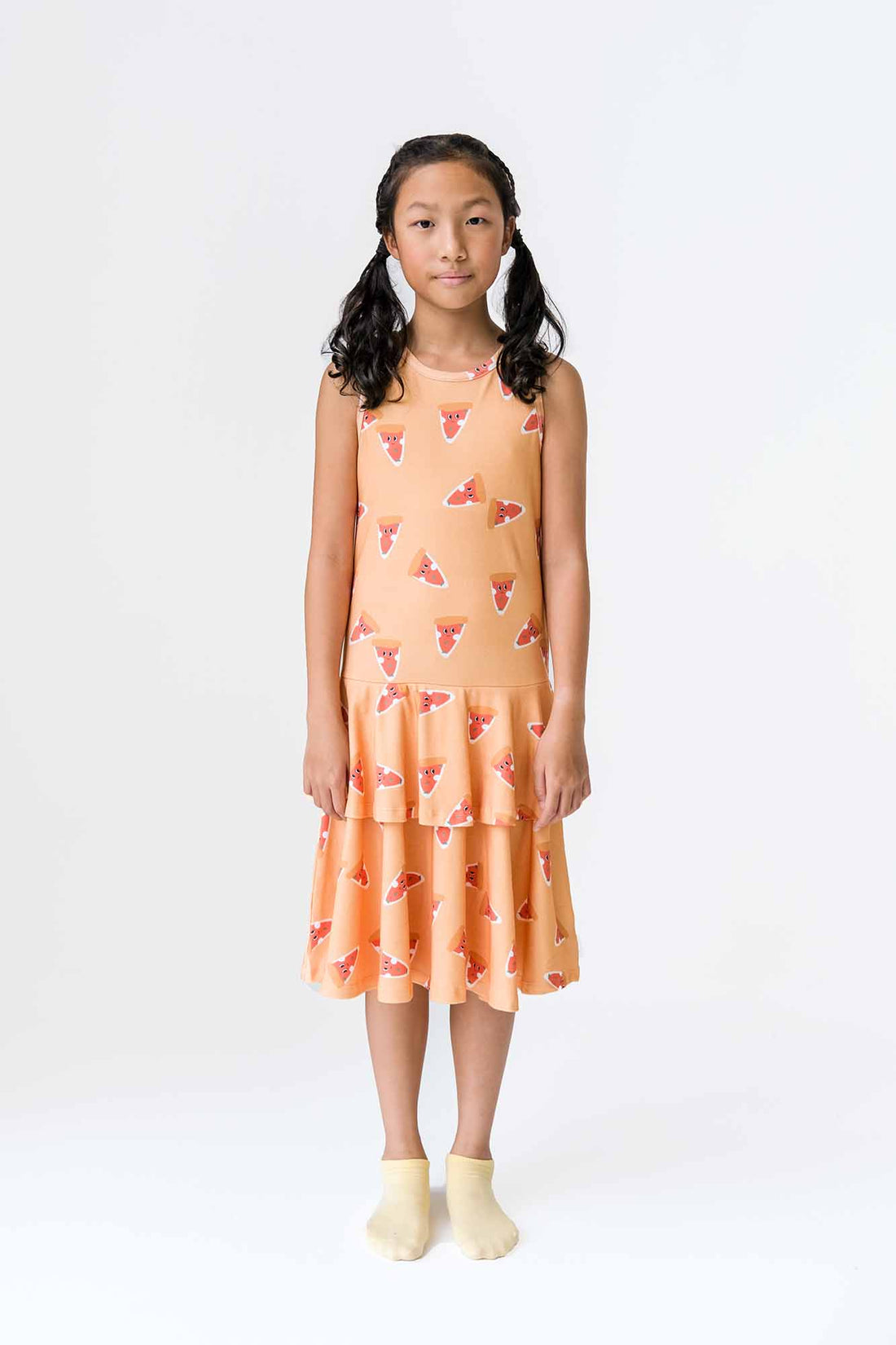 Paolo Pizza Two Tiered Sleeveless Dress