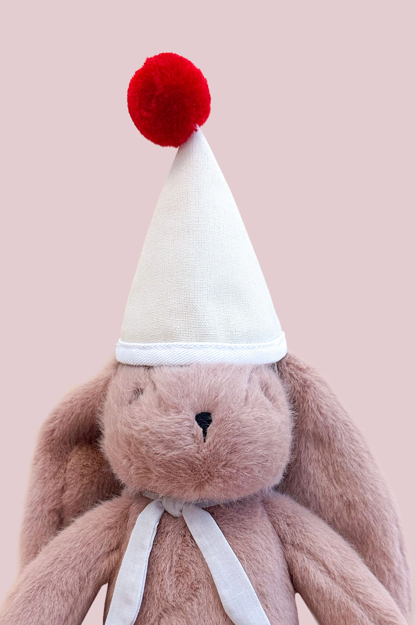 Mini Plush Party Hat Ivory