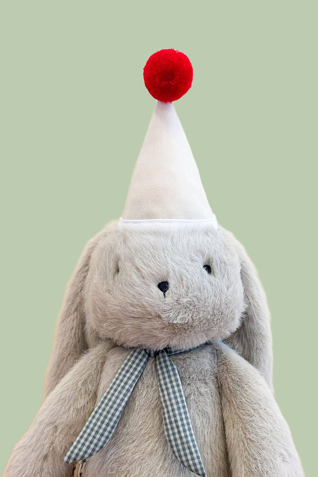 Mini Plush Party Hat Ivory