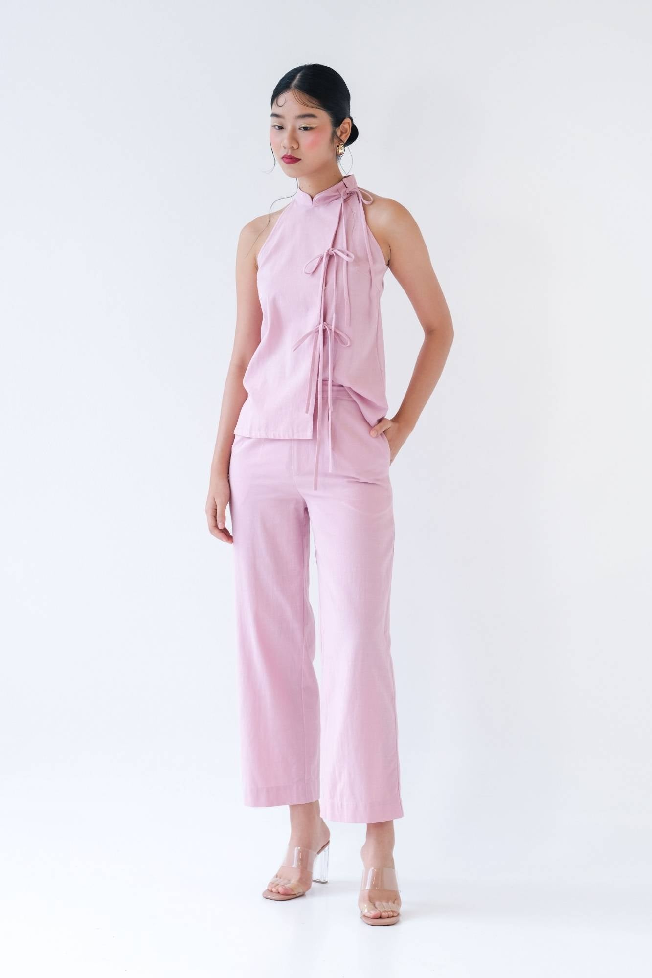 Peony Halter Top &amp; Pants Set