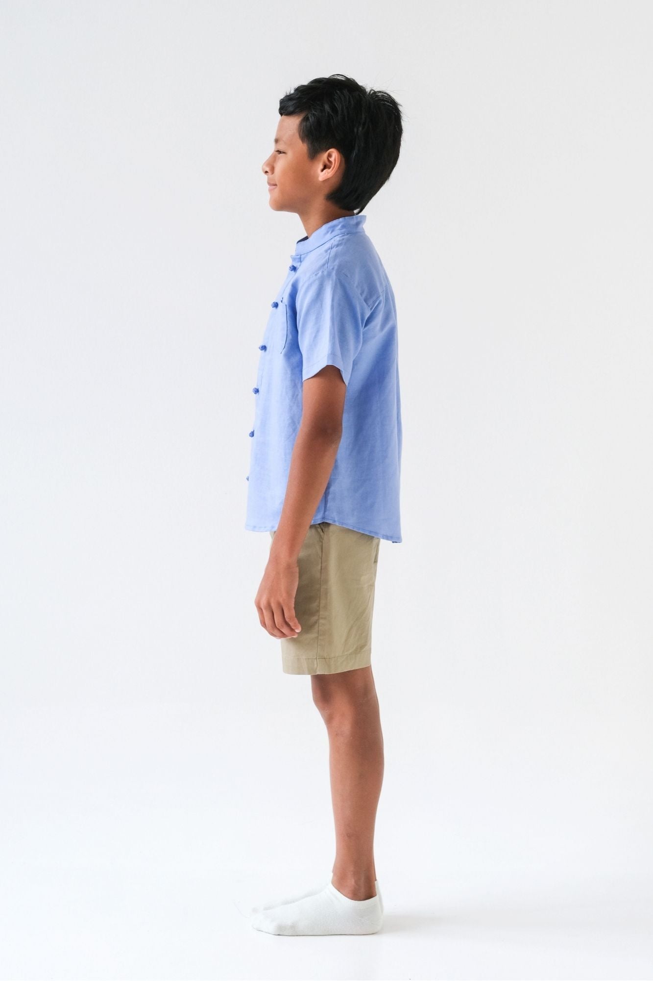 Periwinkle Mandarin Shirt