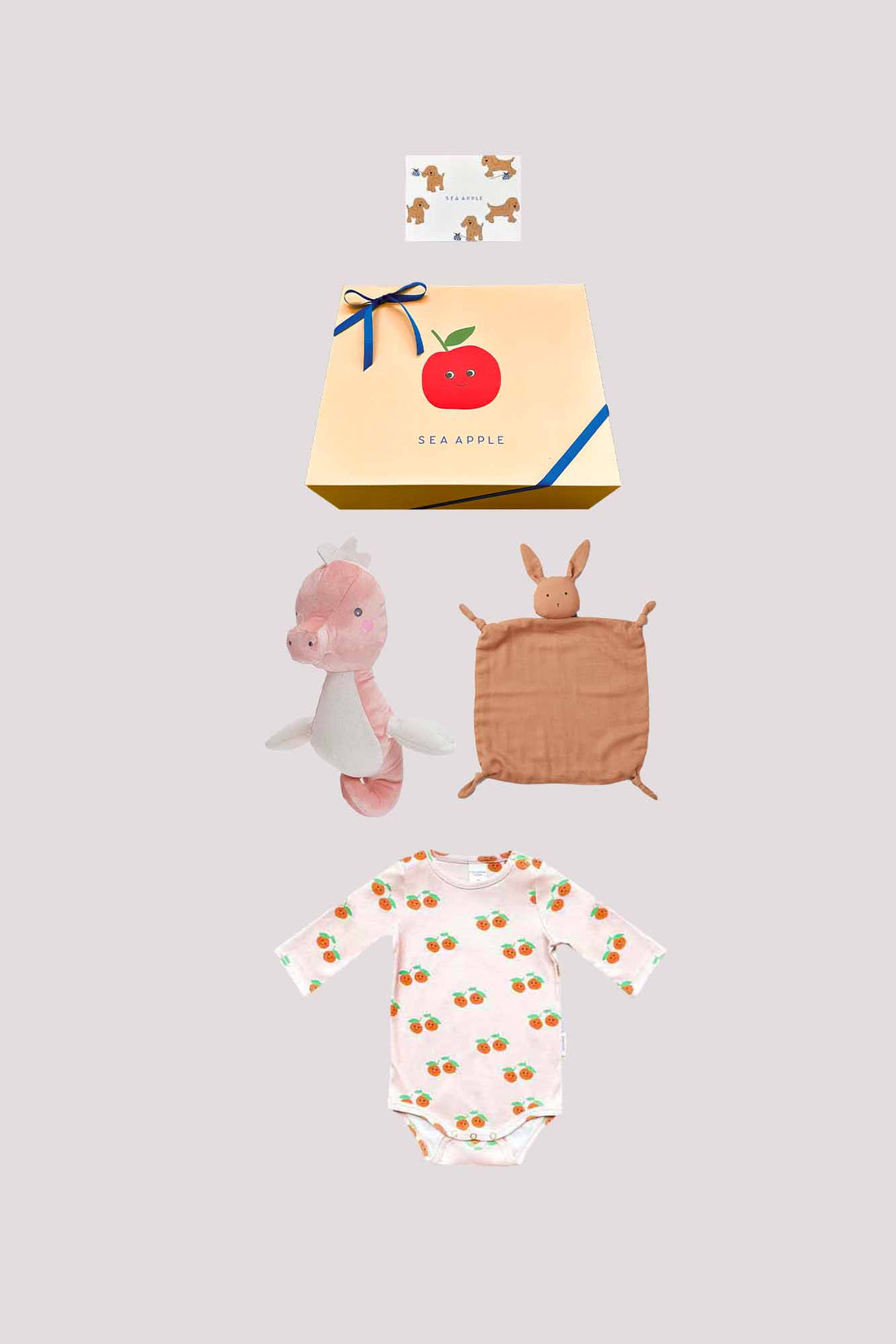 Personalisable Baby Girl Tangerine Gift Set