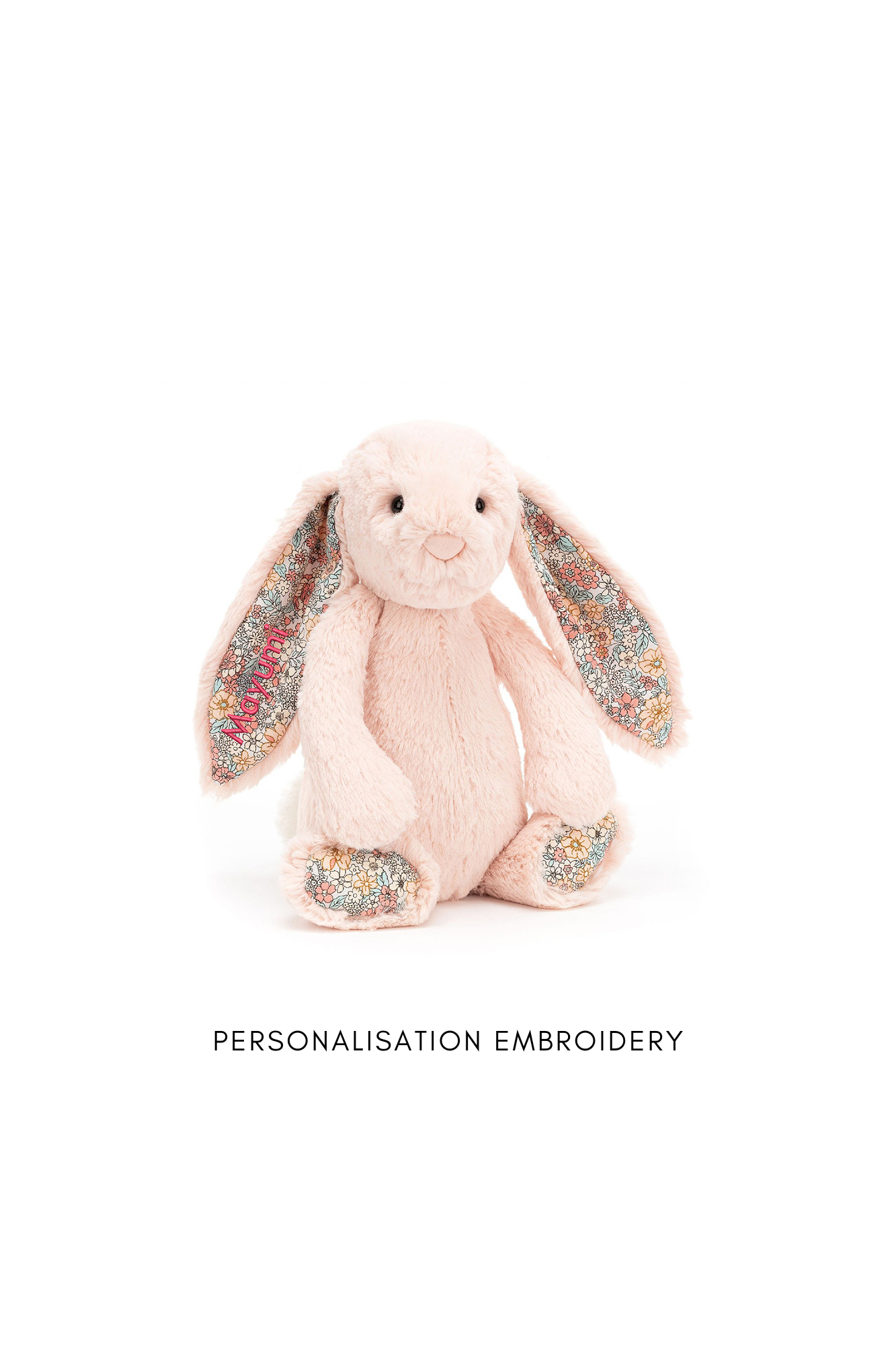 Personalisable Jellycat Blossom Bunny Blush Medium