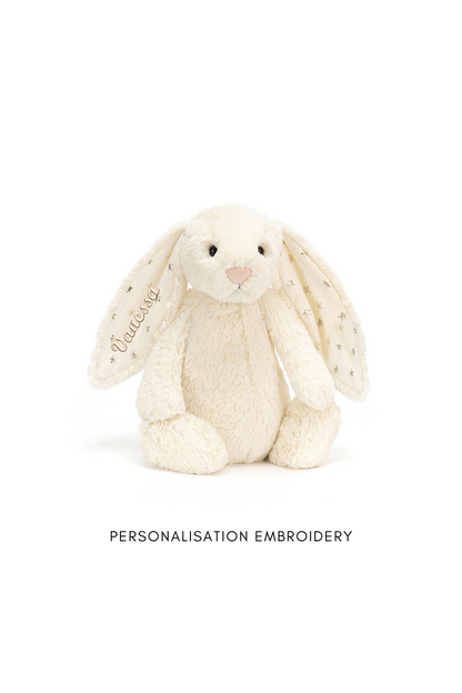 Personalisable Jellycat Bashful Bunny Twinkle Medium