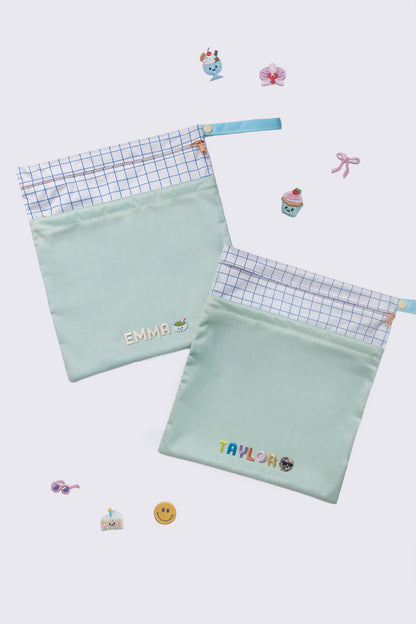 Personalisable Mint Wet Bag