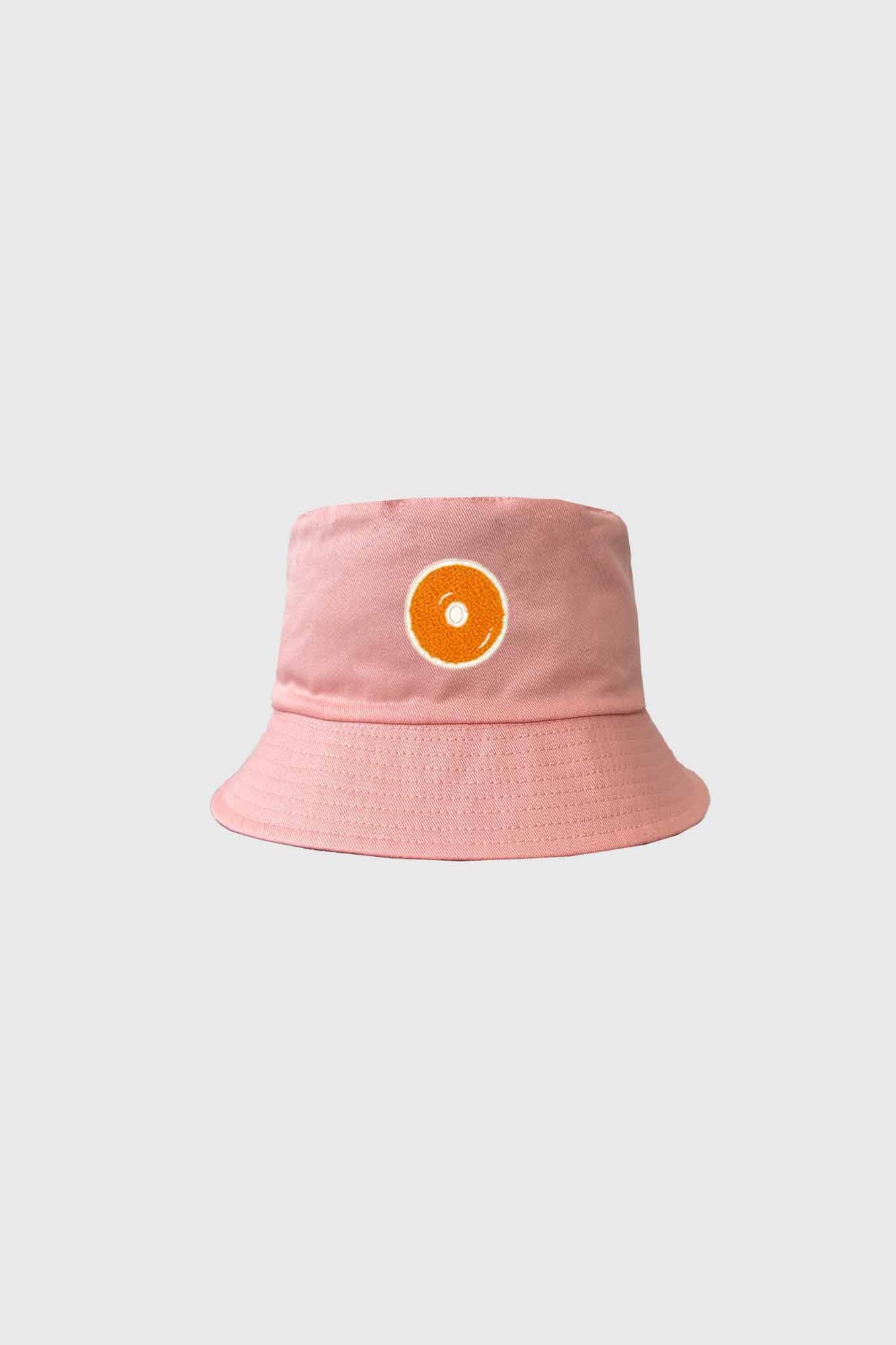 Personalisable Kids Striped Pink Reversible Bucket Hat