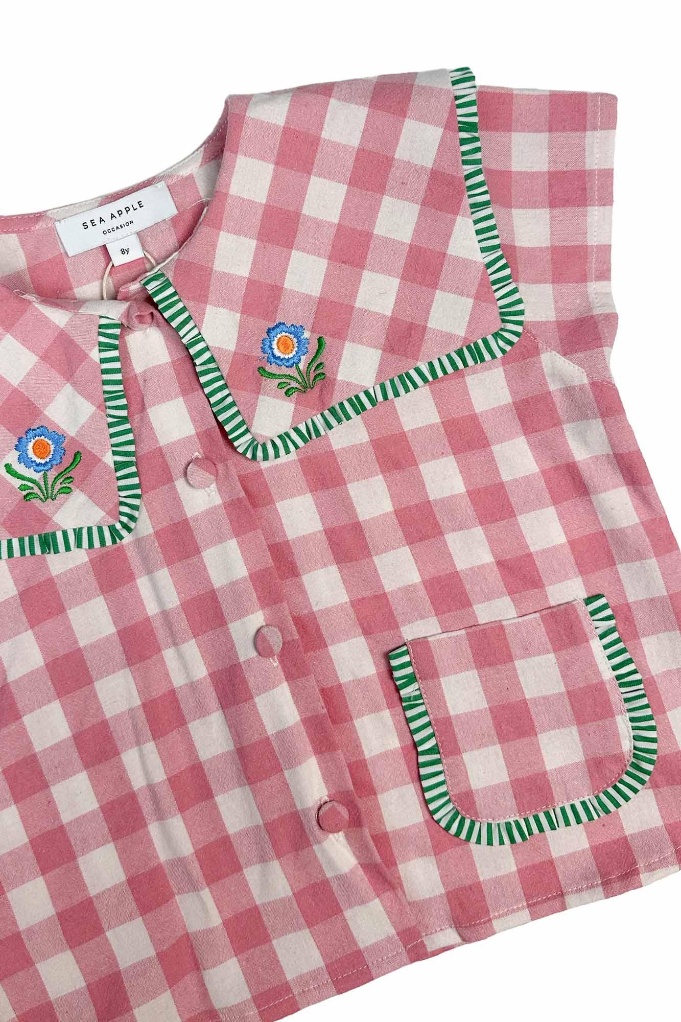Pink Check Phoebe Two Piece Set