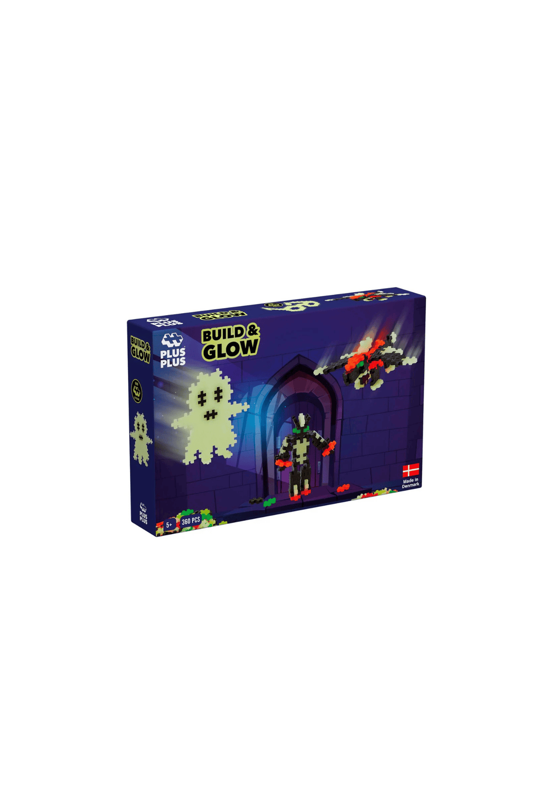 Plus-Plus Build and Glow - Glow in the Dark - 360 pieces