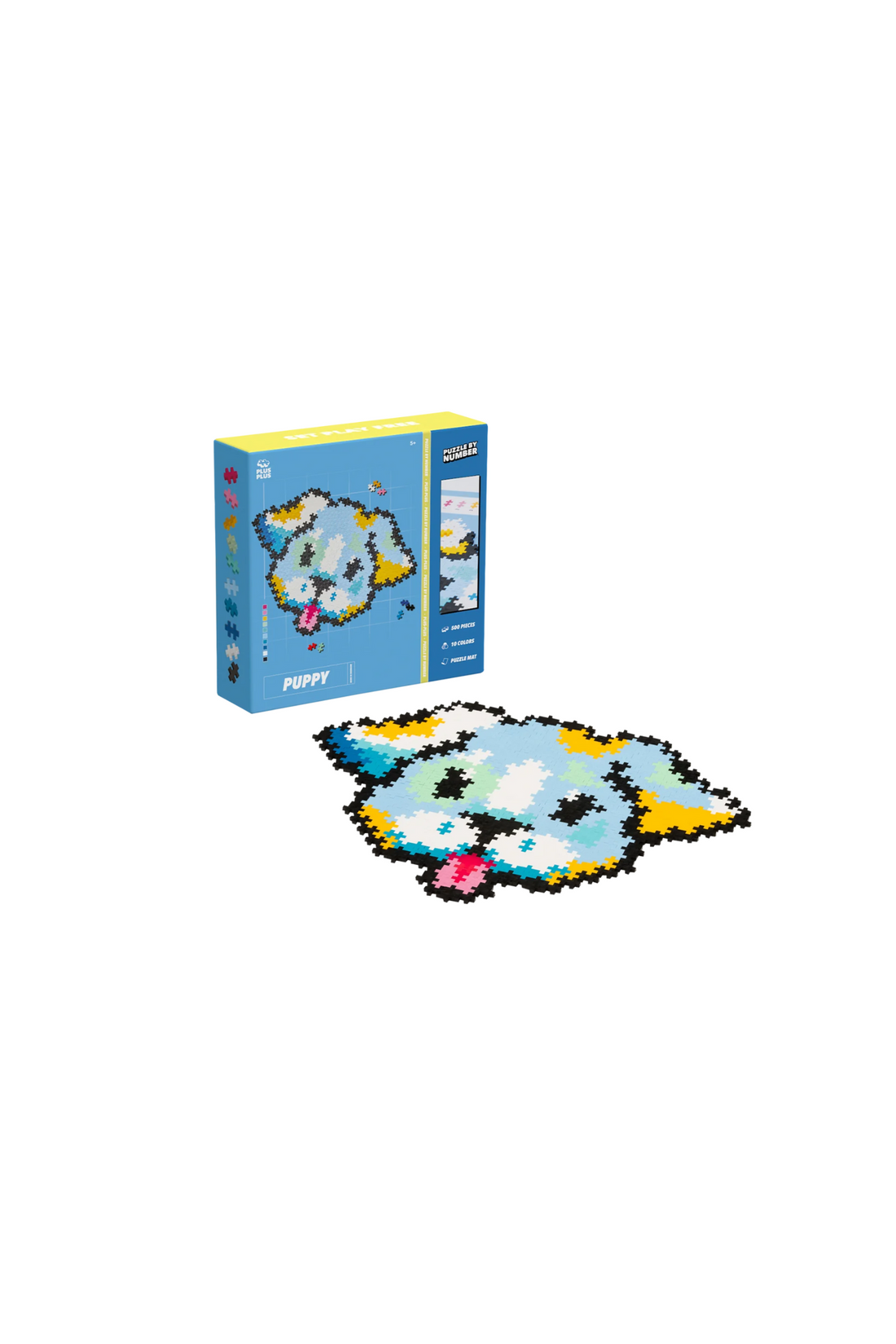 PLUS-PLUS Puzzle By Number Puppy 500 pieces