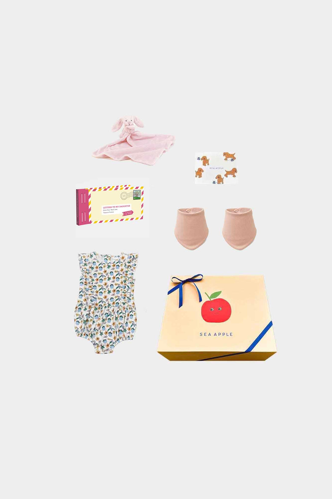 Personalisable Baby Girl Pomelo Gift Set