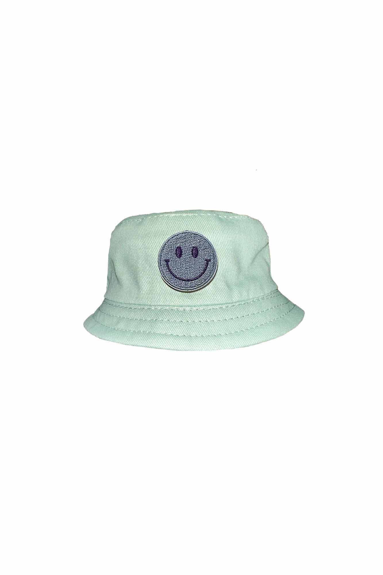 Mini Striped Sage Reversible Bucket Hat