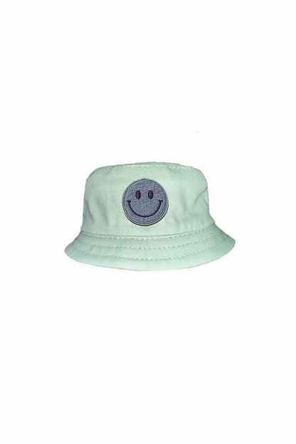 Mini Striped Sage Reversible Bucket Hat