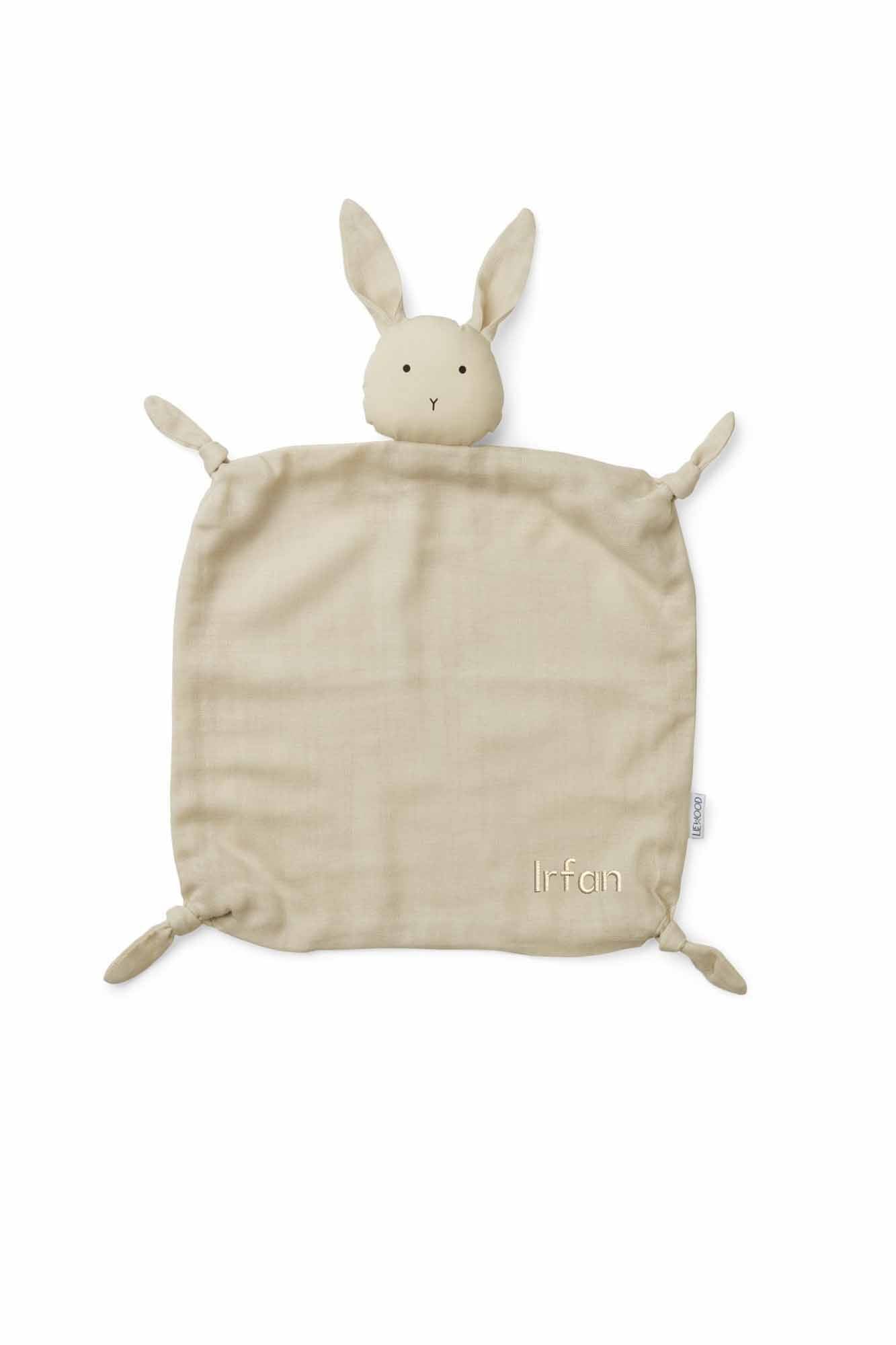 Personalisable Liewood Rabbit Sandy Agnete Cuddle Cloth