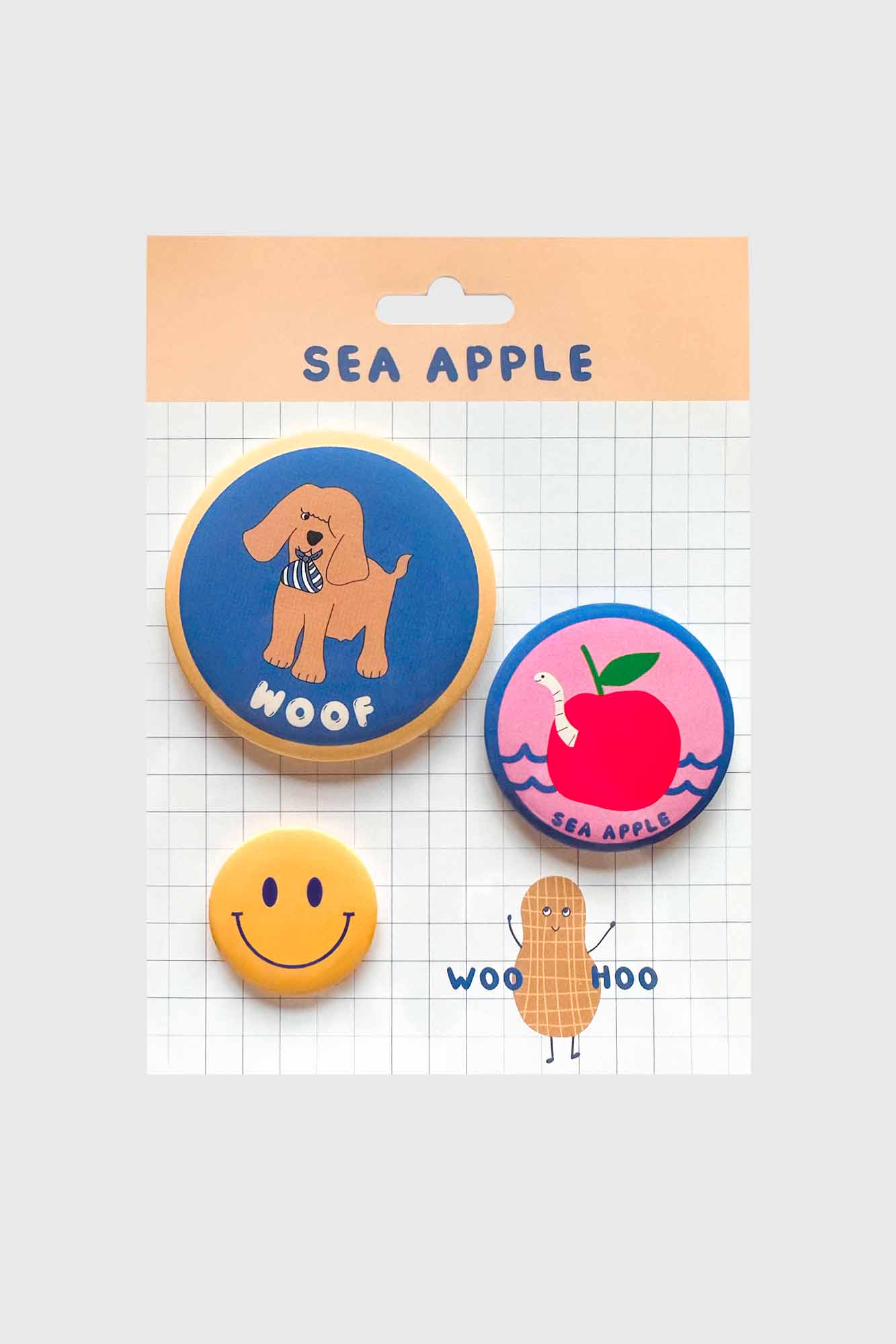 Sea Apple Pin Badges