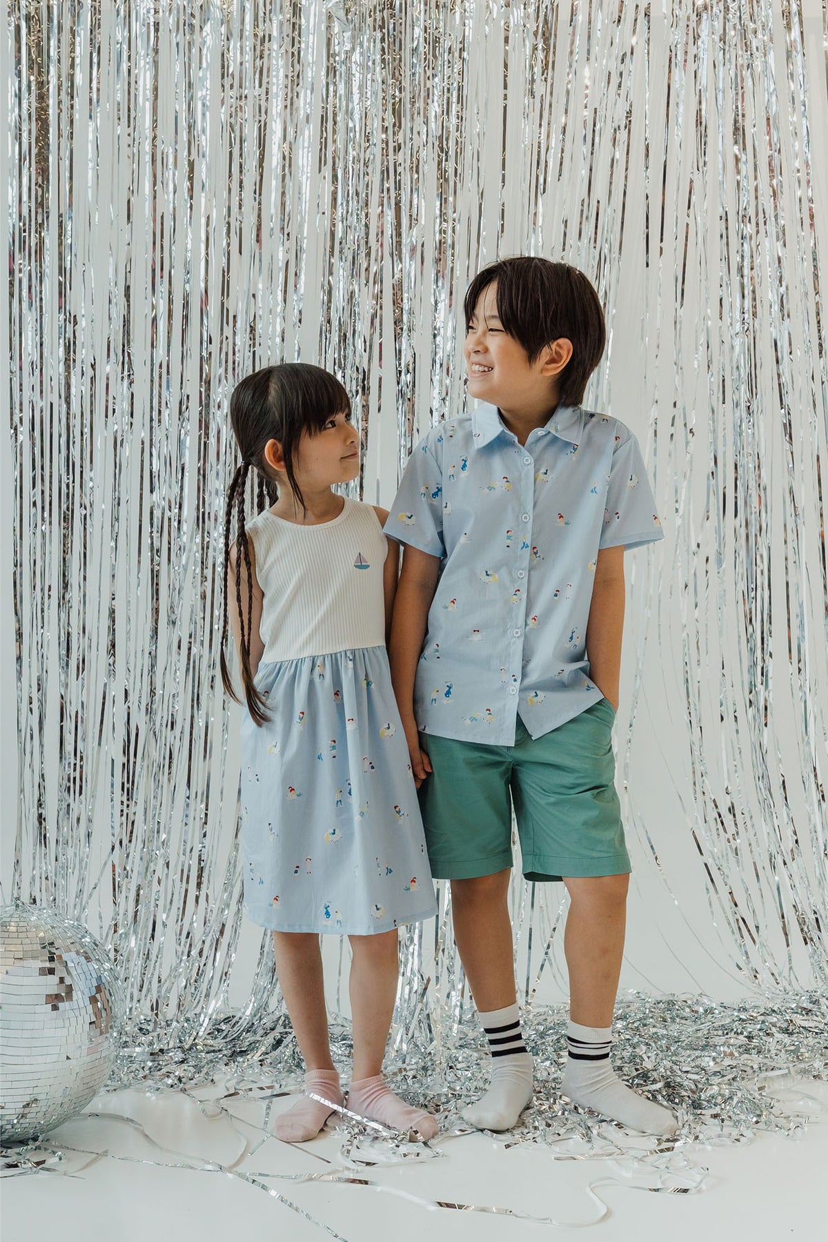 Simple Joys Collared Shirt - Mist