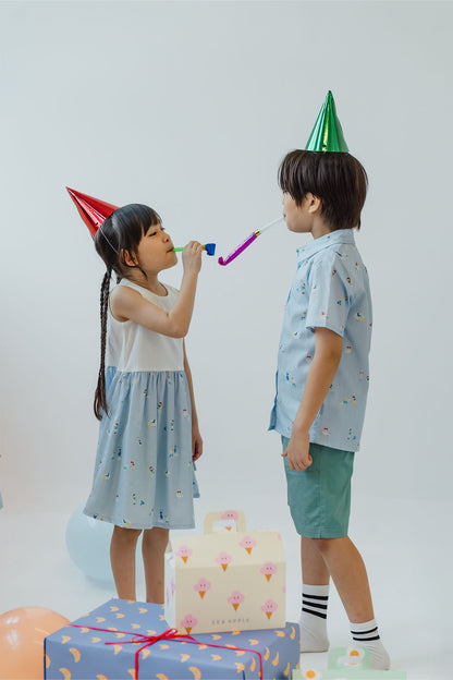 Simple Joys Collared Shirt - Mist