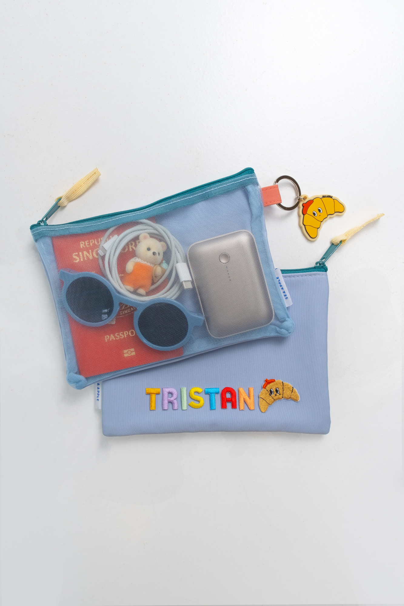 Personalisable Sky Mesh Pouch