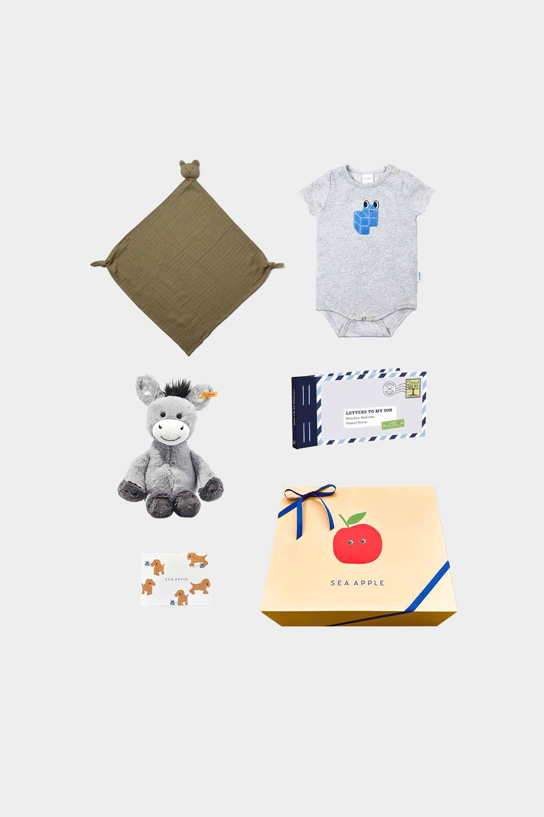 Personalisable Baby Boy Slate Gift Set