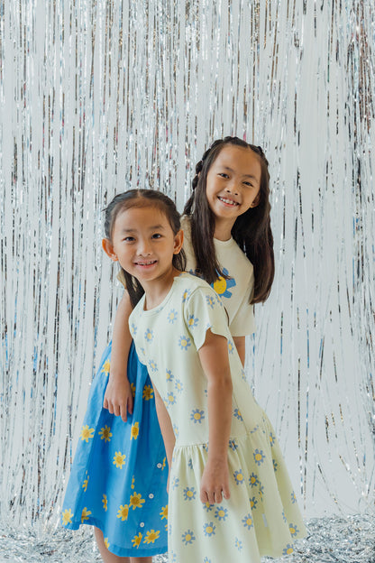 Sunshine Dropped Waist Dress - Vanilla