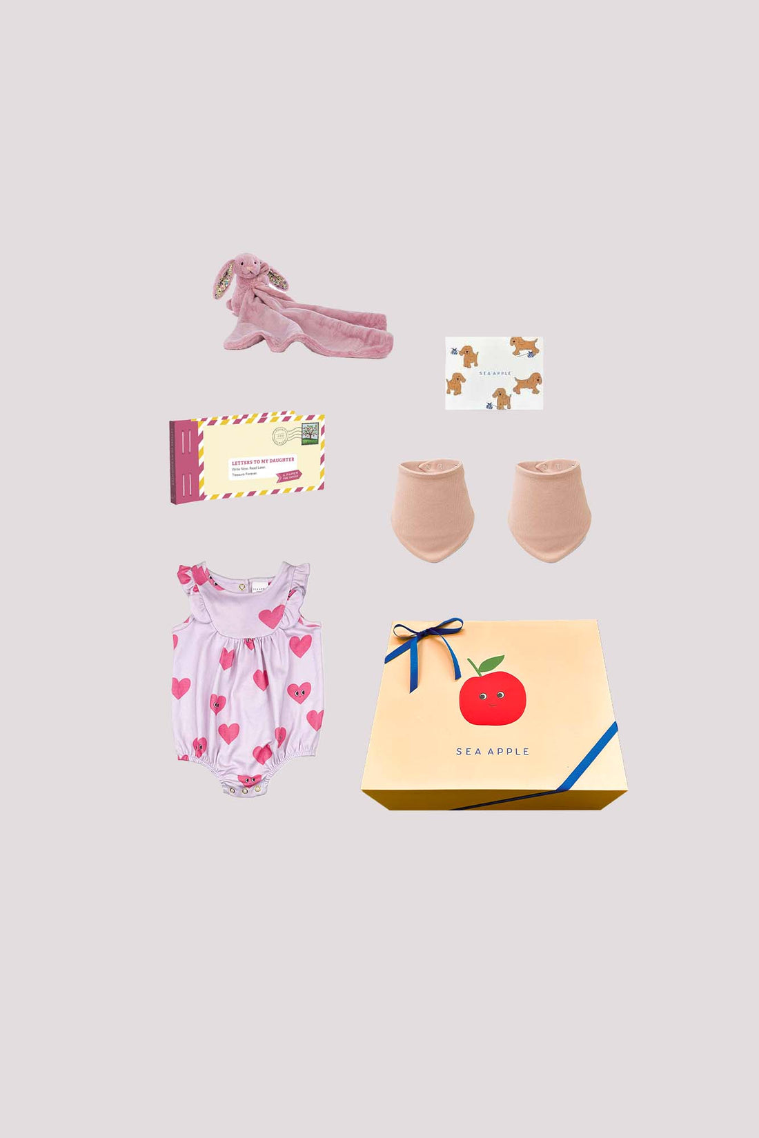 Personalisable Baby Girl Sweetheart Gift Set