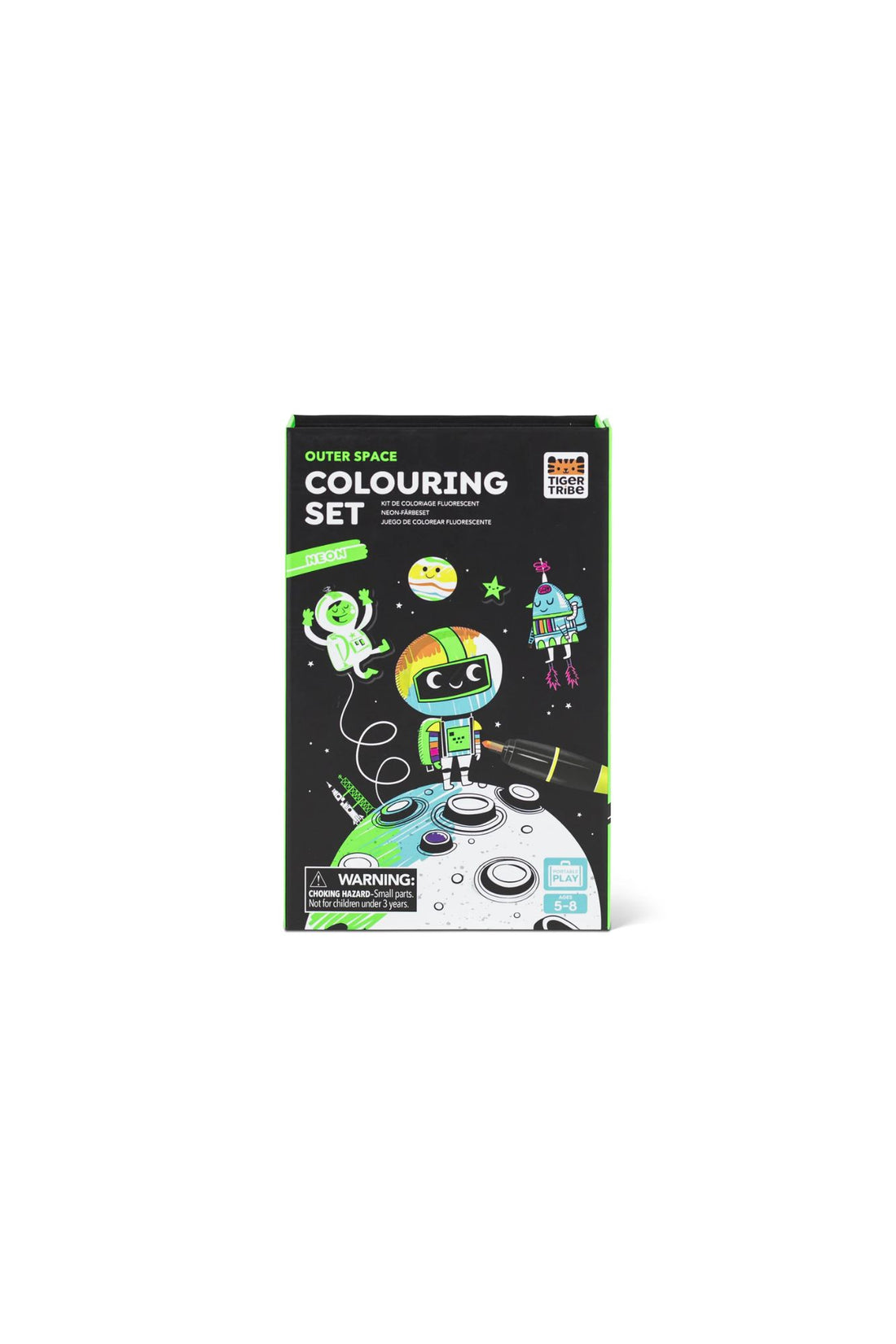 TIGER TRIBE NEON COLOURING SET - OUTER SPACE