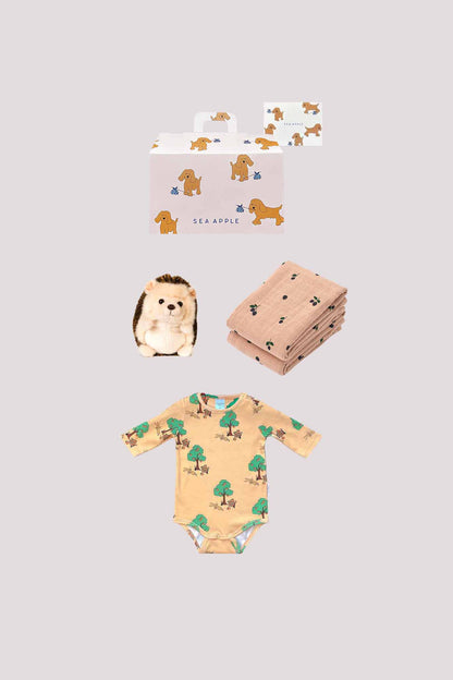 Personalisable Baby Girl Terracotta Gift Set