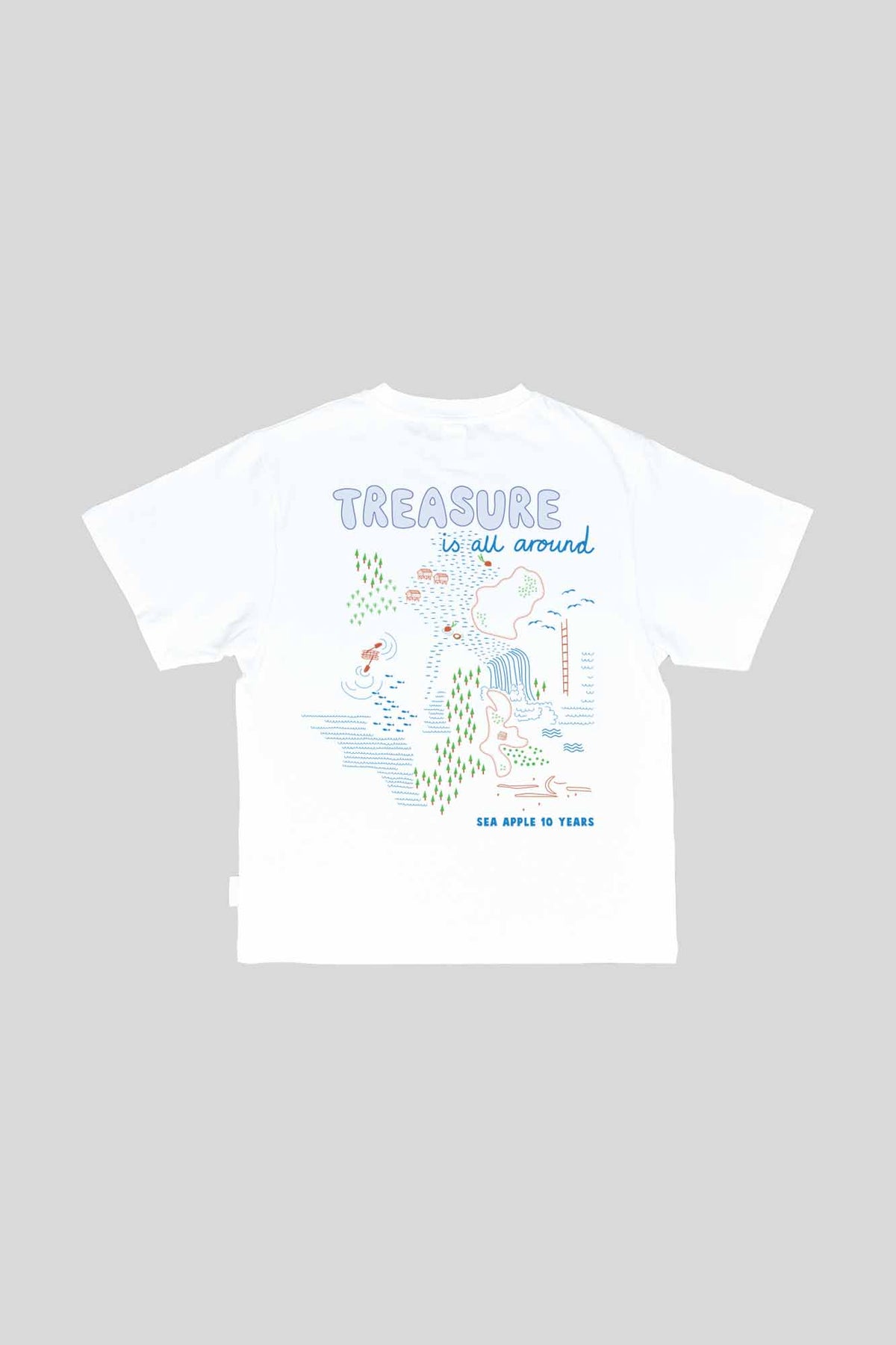 Treasure Map Cloud Oversized Tee