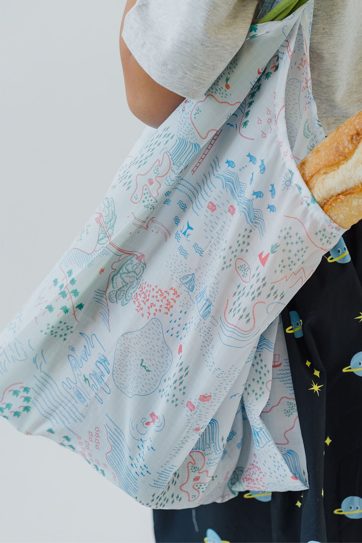 Personalisable Treasure Map Reusable Bag