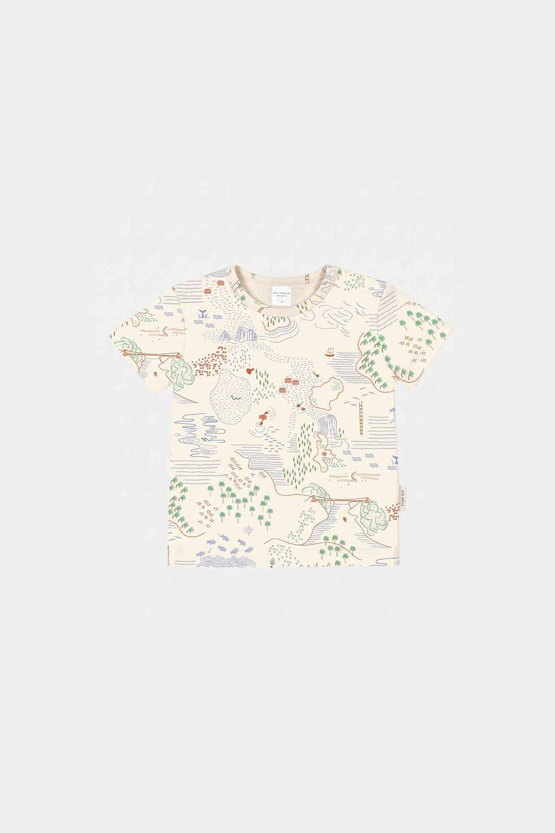 Treasure Map Tshirt - Ivory