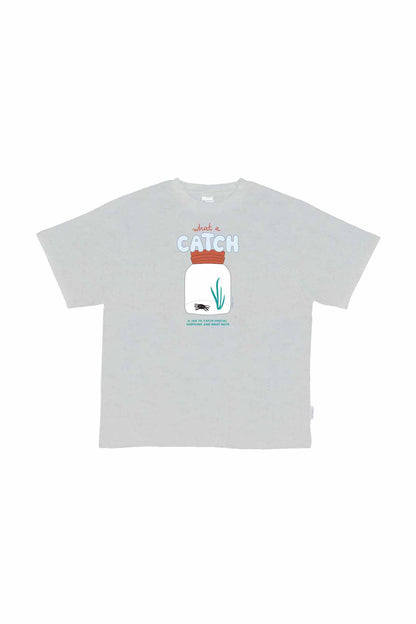 What A Catch Dove Oversized Tee