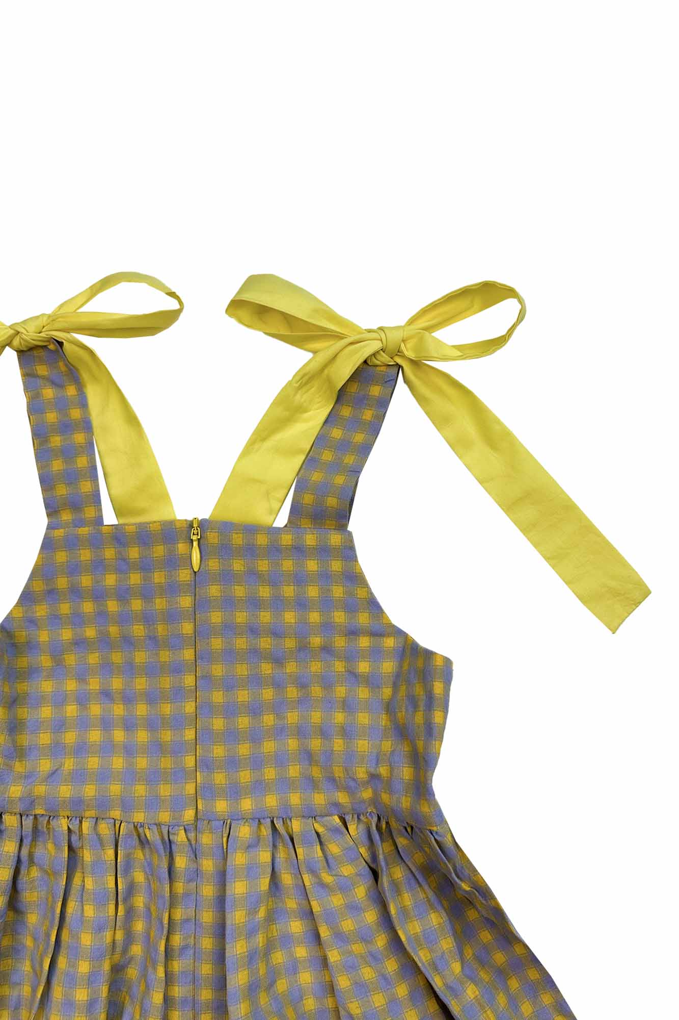 Yellow Plaid Chloe Dress