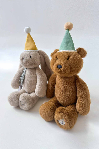 Mini Plush Party Hat Green