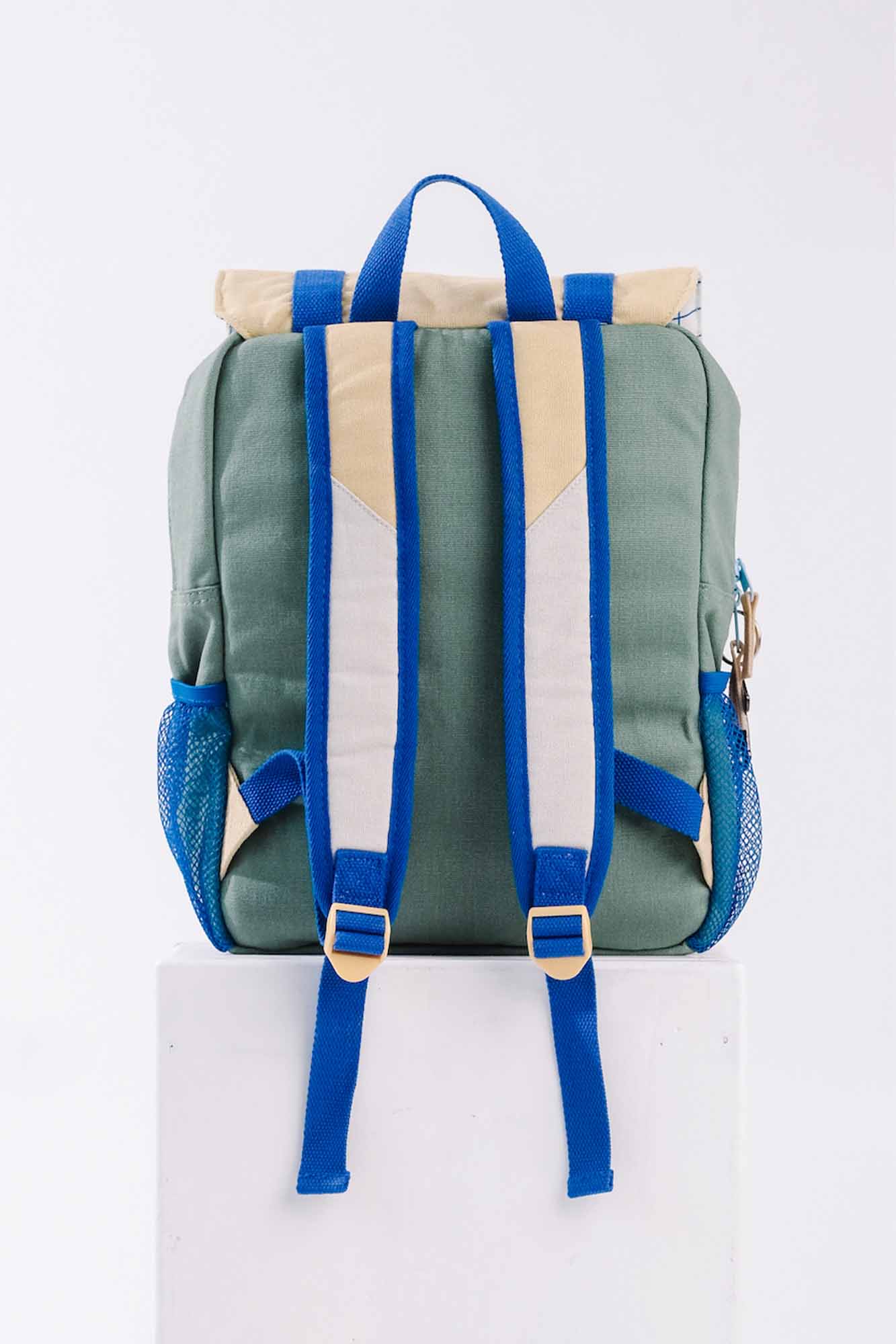 365 Backpack Blue Colour Block Sea Apple