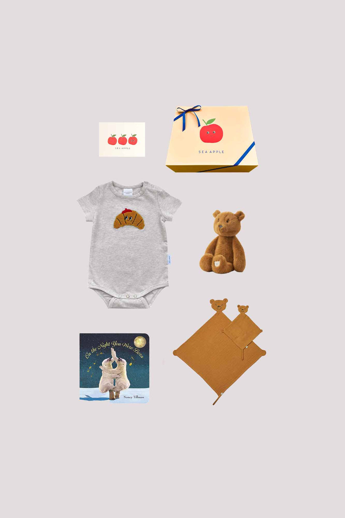 Personalisable Butterscotch Cuddle Baby Gift Set