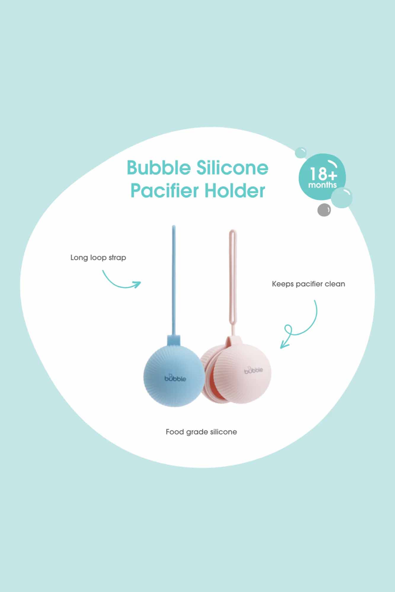 Bubble Silicone Pacifier Holder