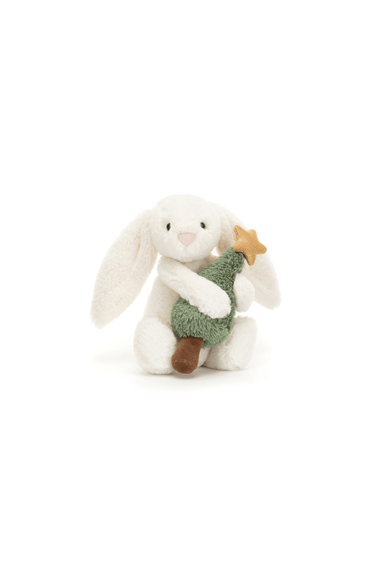 Jellycat Bashful Bunny with Christmas Tree