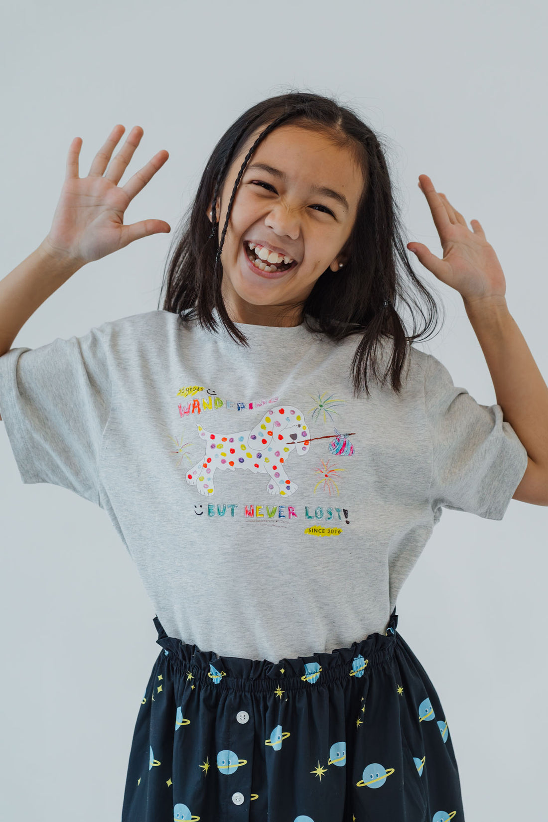 Colour Me! Runaway Dog Cloud Oversized Tee