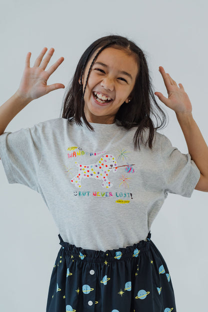 Colour Me! Runaway Dog Cloud Oversized Tee