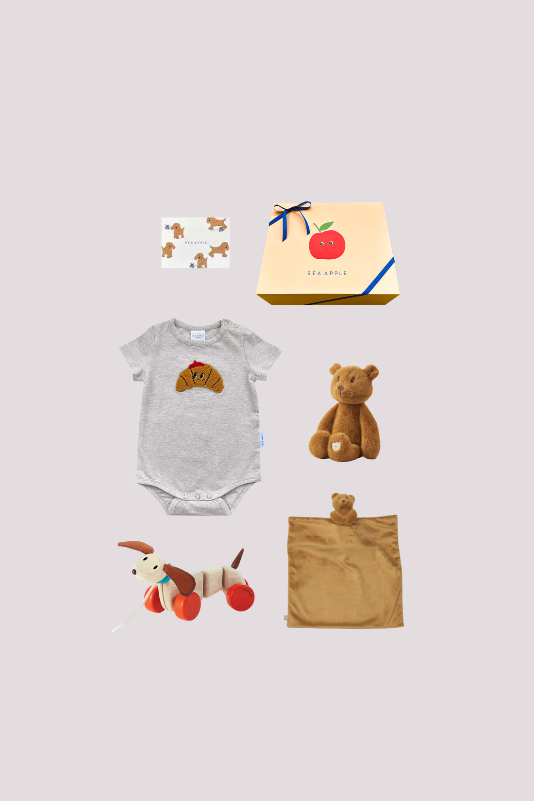 Personalisable Butterscotch Cuddle Baby Gift Set