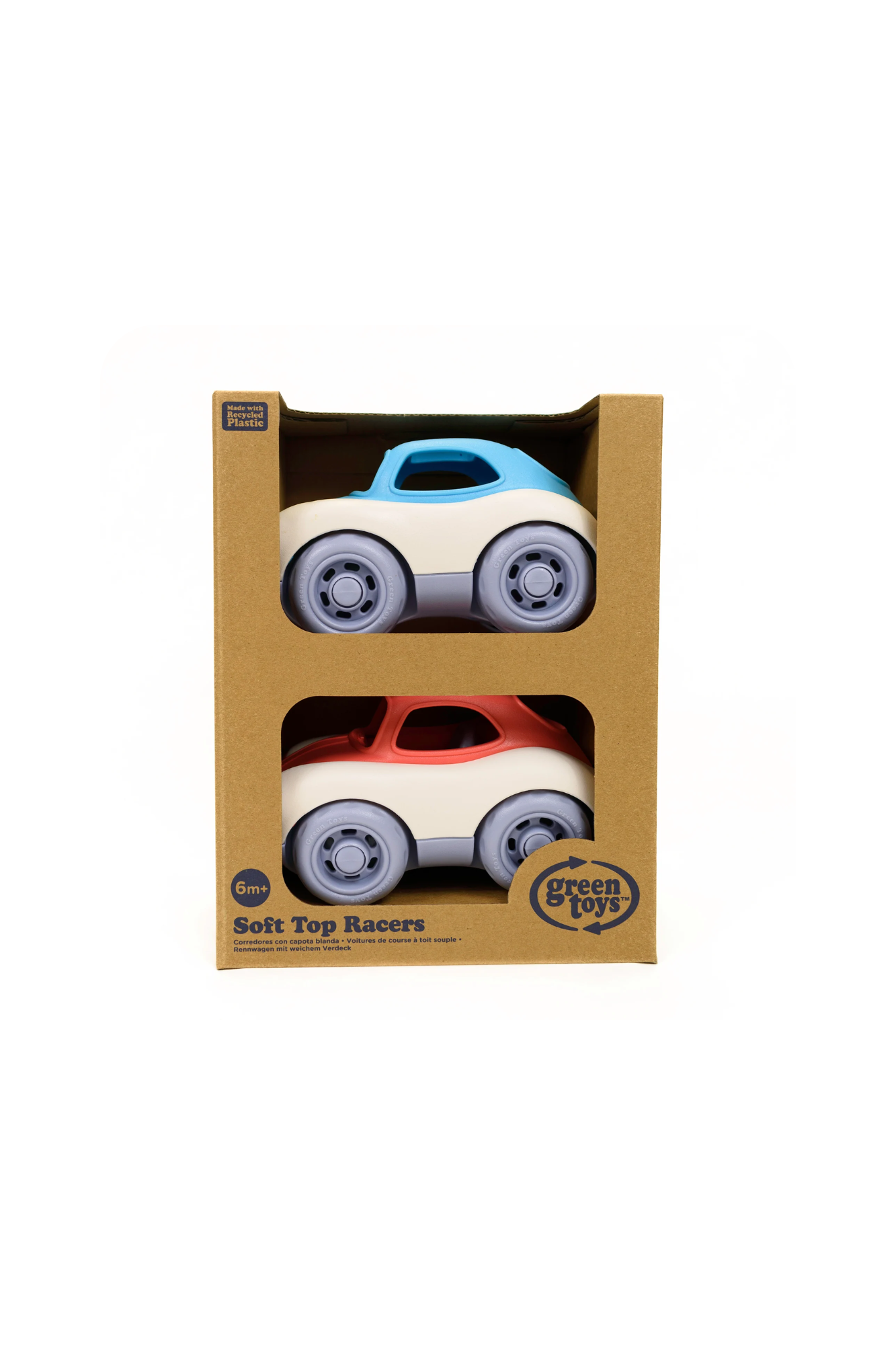 GREEN TOYS SOFT TOP PUSH CAR 2 PACK
