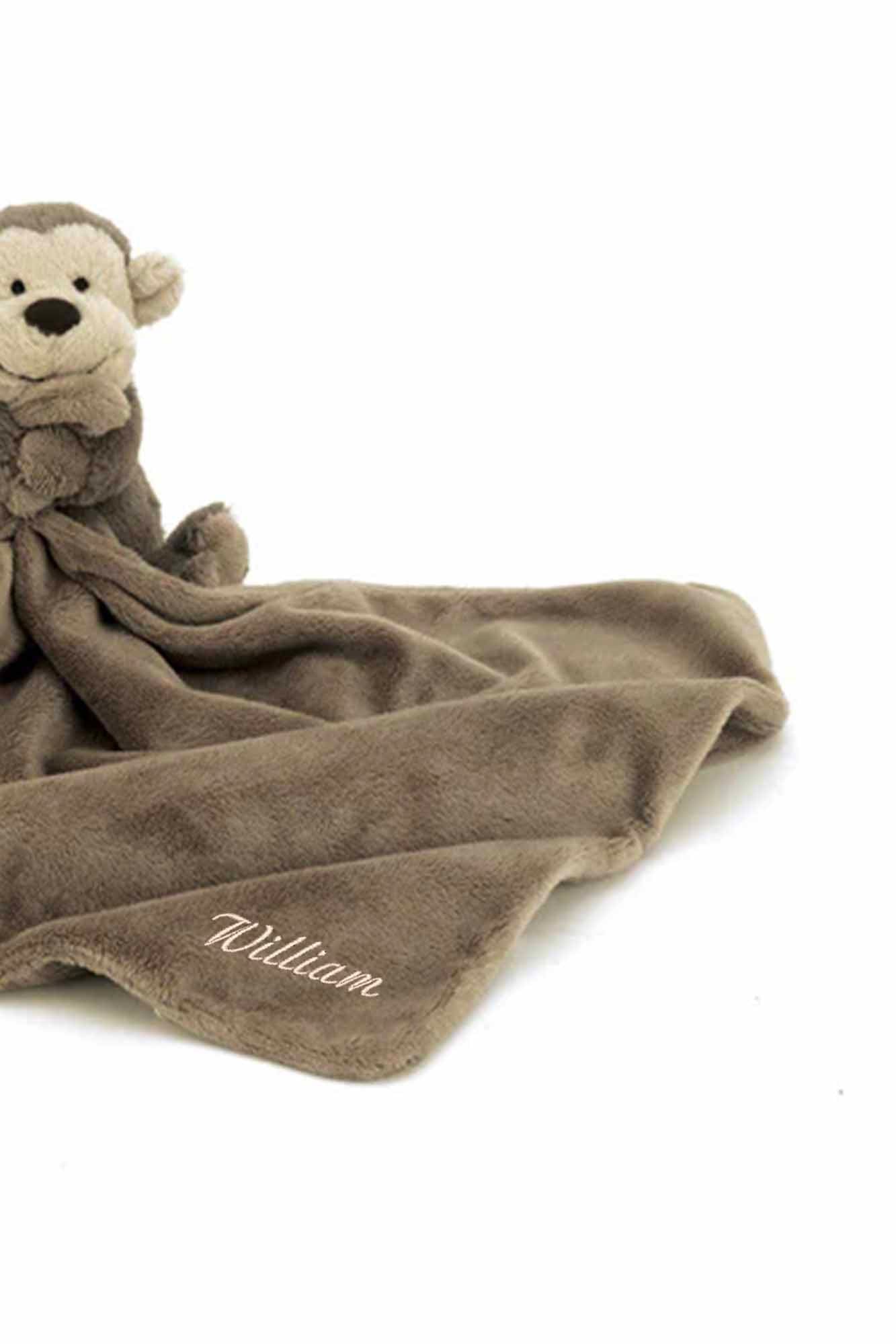 Personalisable Jellycat Bashful Monkey Soother