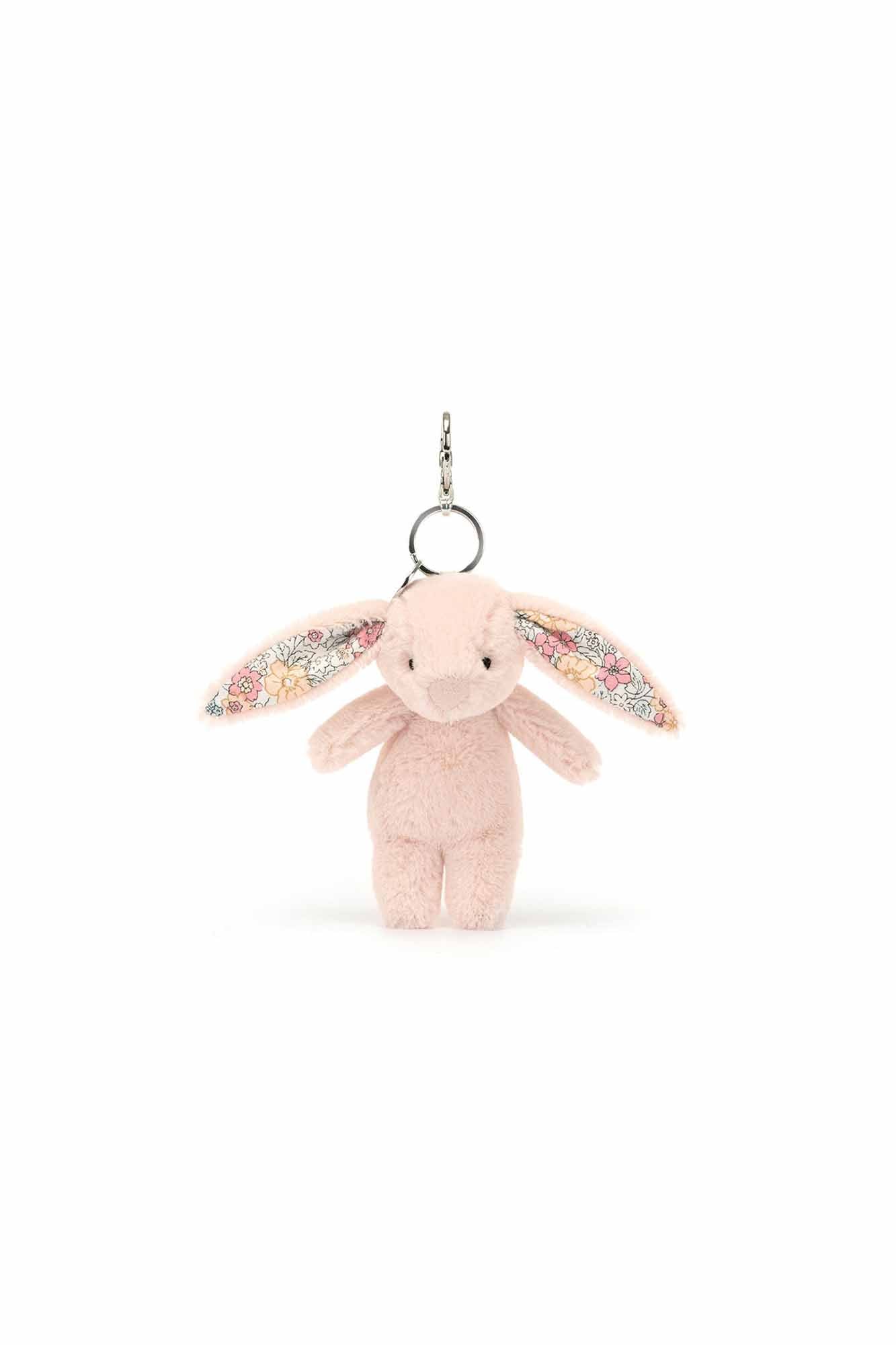 Personalisable Jellycat Blossom Bunny Bag Charm Blush