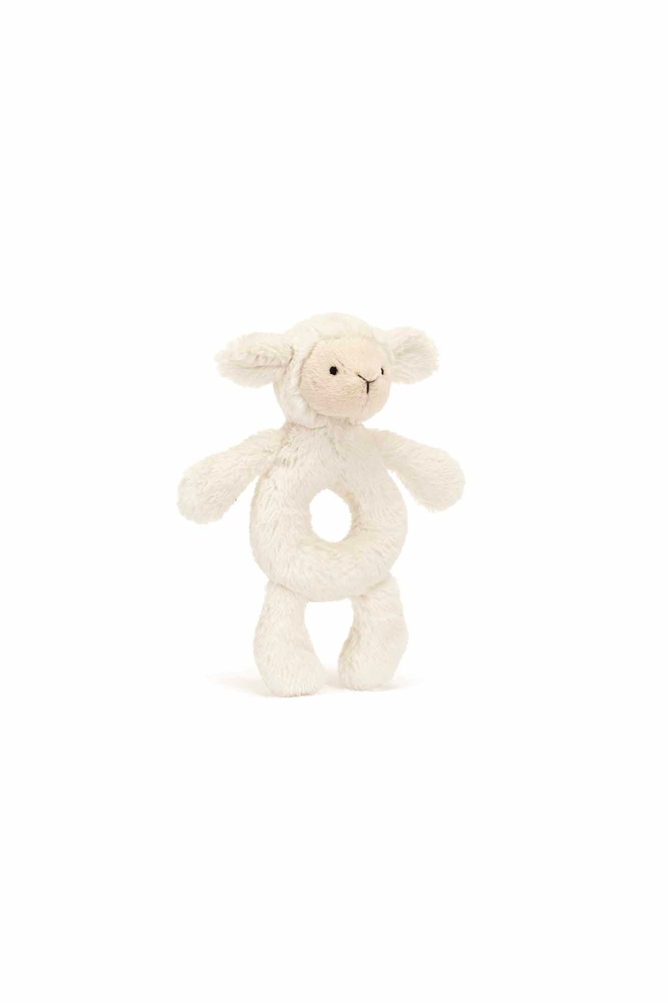 Jellycat Bashful Lamb Ring Rattle