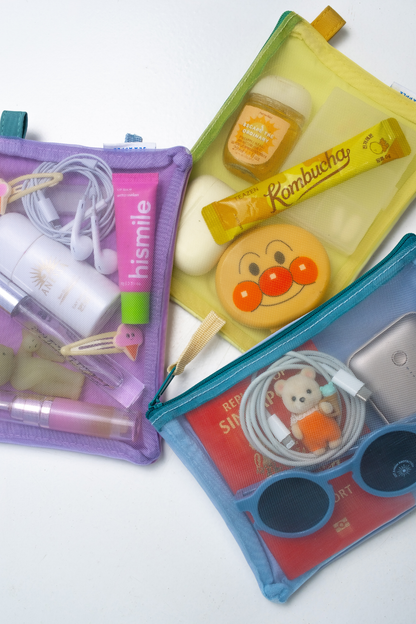Personalisable Lilac Mesh Pouch
