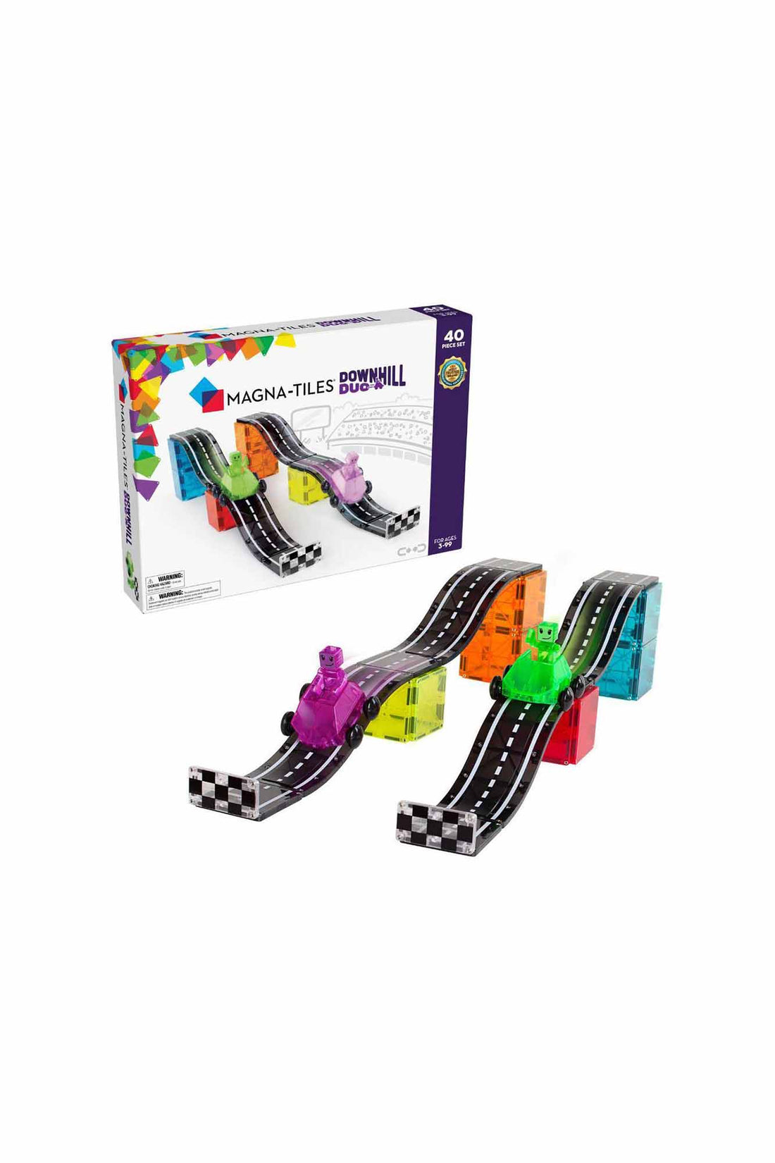 MAGNA-TILES Downhill Duo 40 pieces Set