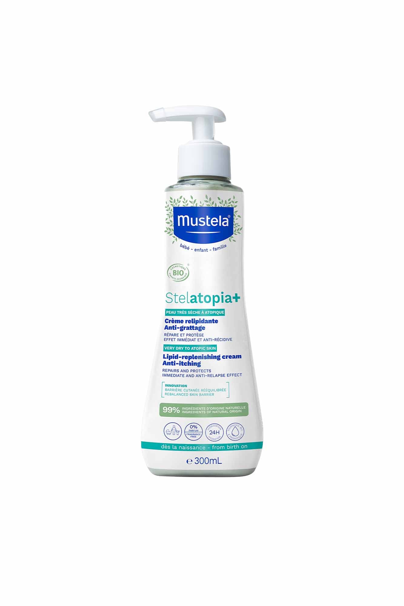 Mustela Stelatopia+ Lipid-replenishing Cream - 300ml